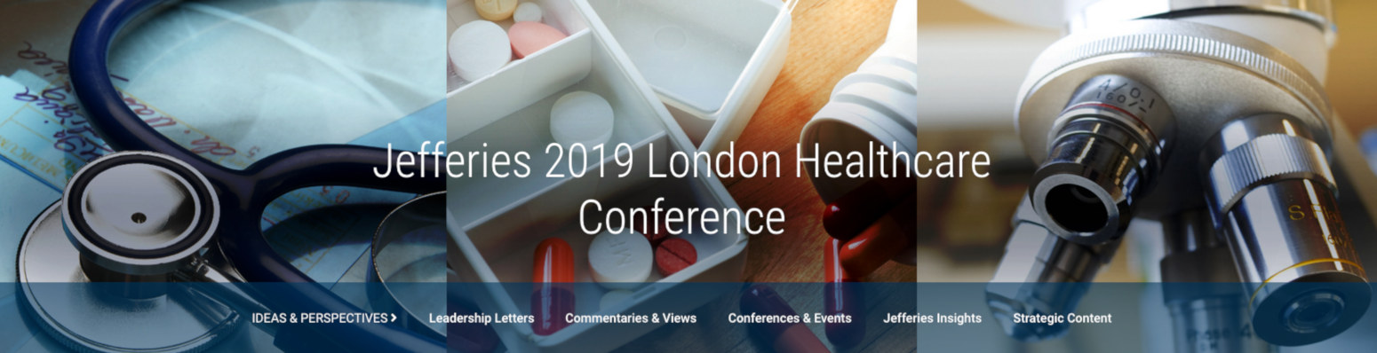 Jefferies Healthcare Conference banner